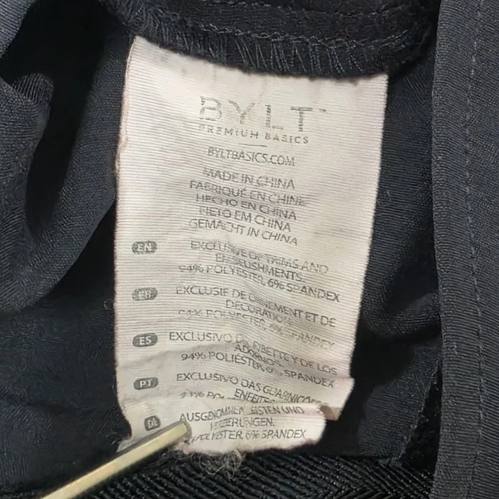 BYLT Shorts Mens 36X9 Black Kinetic Performance Stretch Golf Casual Chino Basics
